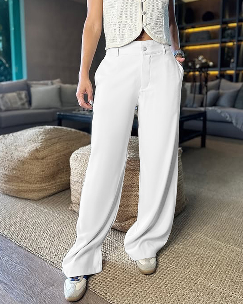 Drape Casual Suit Trousers