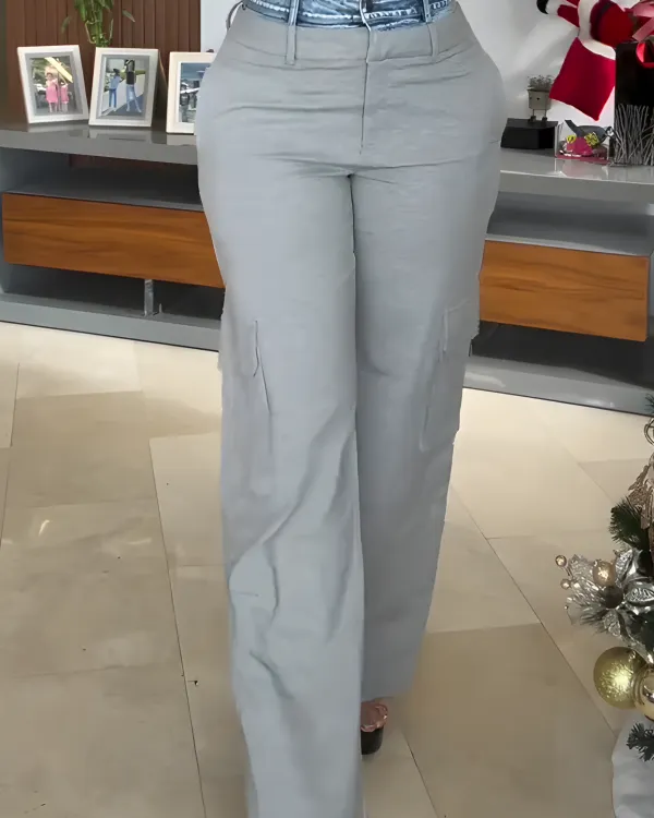 Women's Sleeveless Slim Fit Wide Leg 2-Piece Set