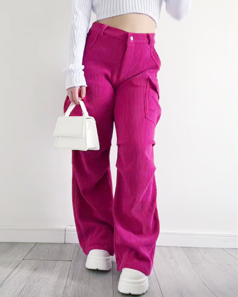 Corduroy Cargo Trousers