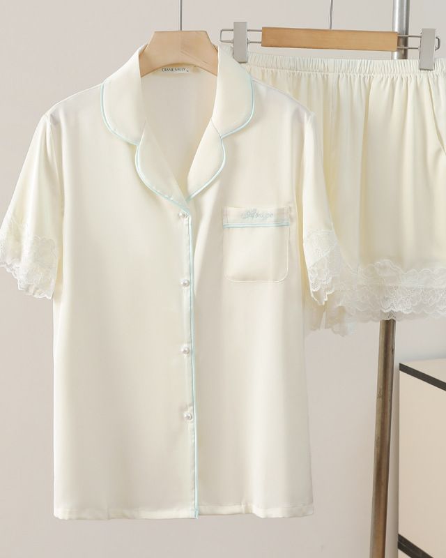 Ice Silk Short Sleeve Fashionable Home Clothes