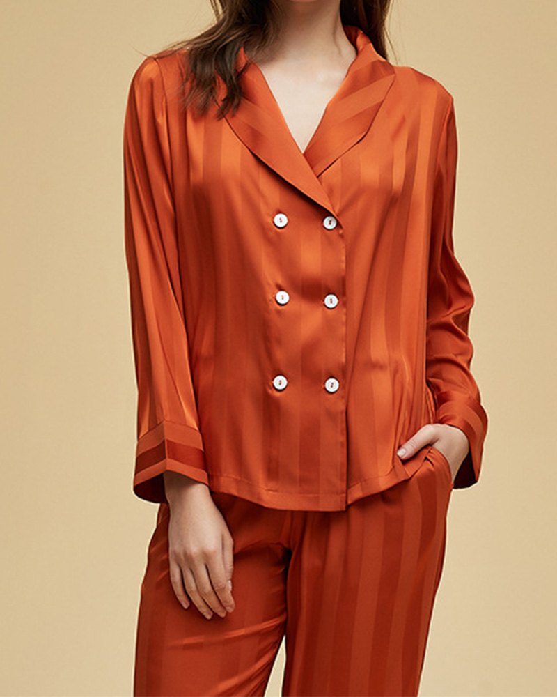 Ice Silk Long Sleeve Home Suit