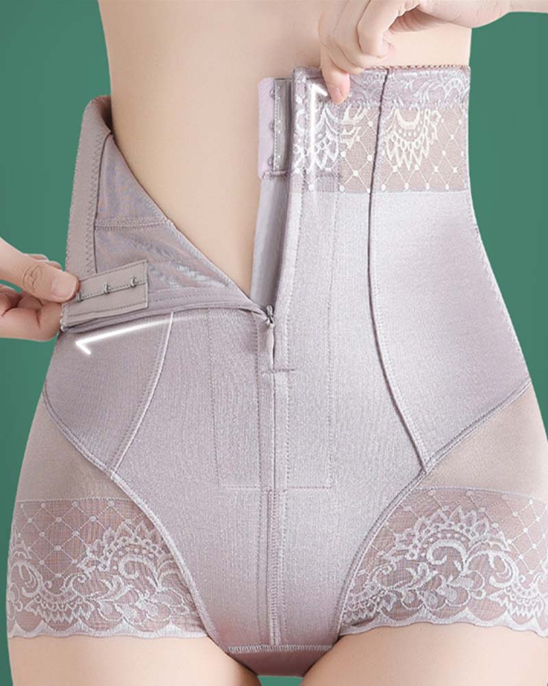 High-Waisted, Hip-Lifting Zipper Pants