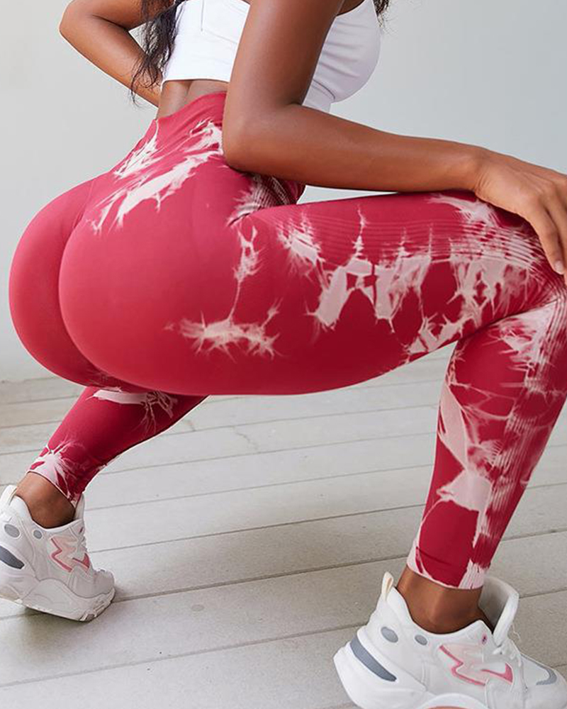 Tie-Dye Hip Yoga Pants