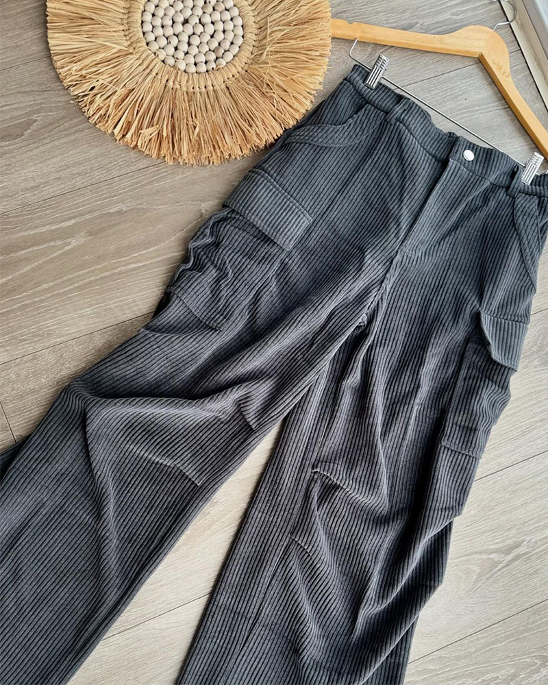 Corduroy Cargo Trousers