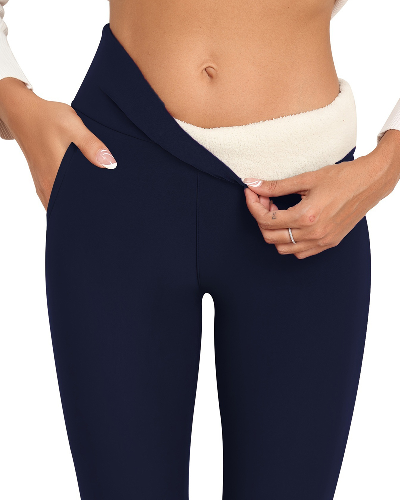 High Elastic Fleece Warm Yoga Pants