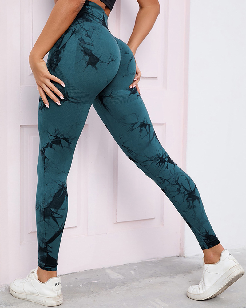 Tie-Dye Hip Yoga Pants