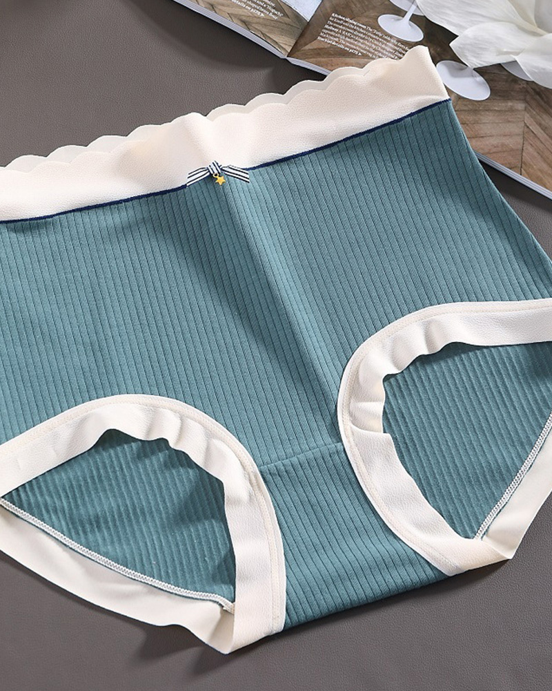 Mulberry Silk Antibacterial Crotch High Waist Seamless Tummy Control Underwear