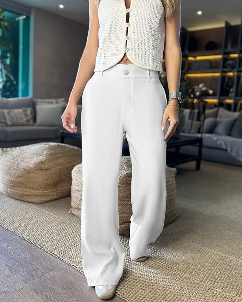 Drape Casual Suit Trousers